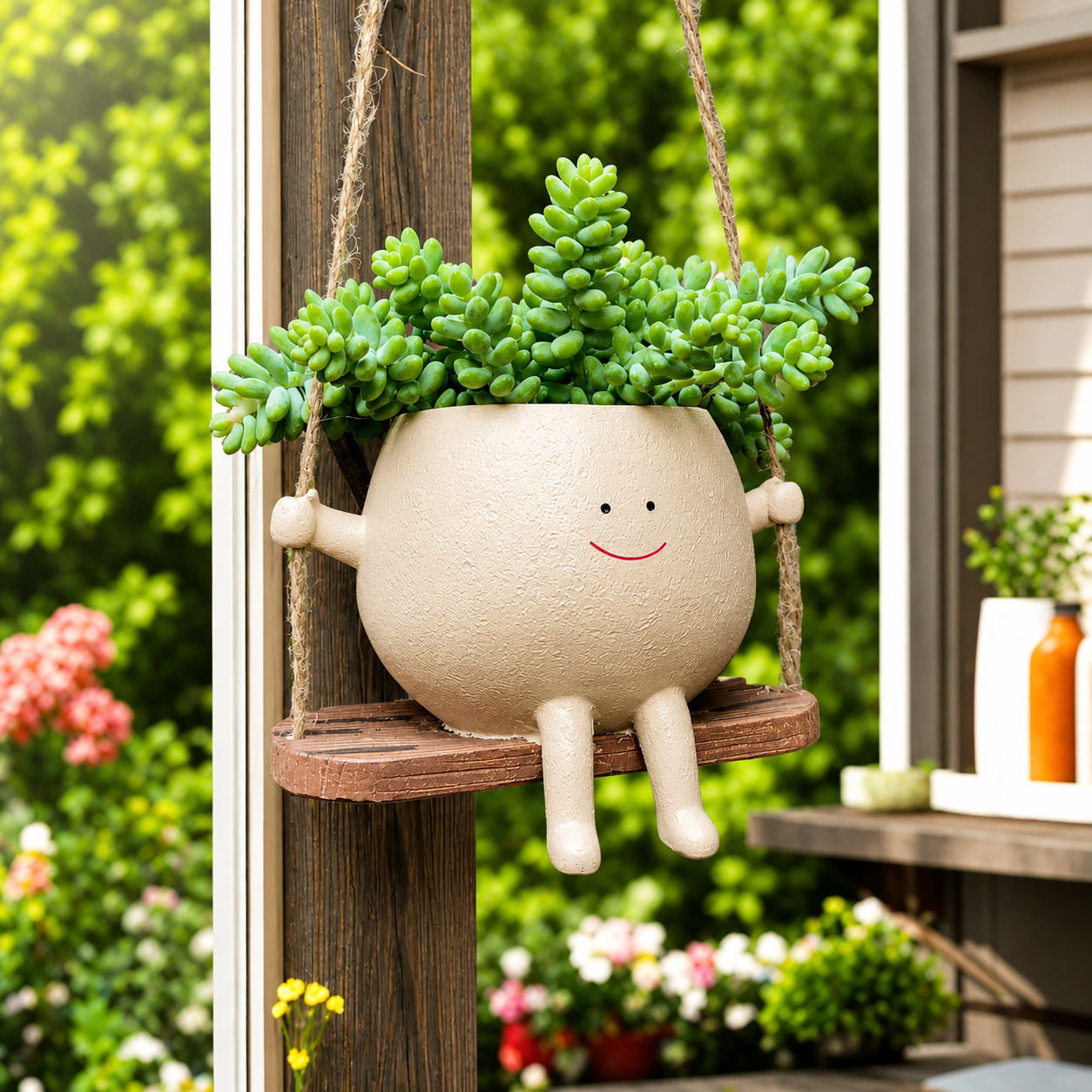 Mipotto Yaratıcı Sallanan Sandalye Saksı