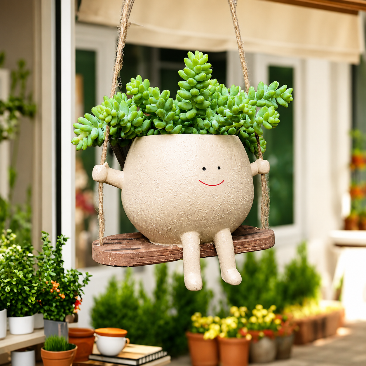 Mipotto Yaratıcı Sallanan Sandalye Saksı